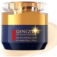 Qingling Gesichtspflege Polypeptide Tightening Creme gegen Falten, Faltenentfernungscreme Feuchtigkeitsspendend und Pflegend, Straffungs- und Anti-Falten-Creme mit Polypeptiden & Niacinamide