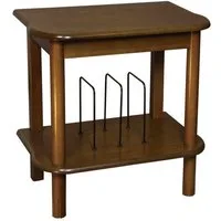 Soundmaster SF510 Plattenspielertisch mit Plattenständer für Nostalgiegeräte Plattenspieler (Echtholz, 3 Vinyl-Trenner, ideal für Soundmaster NR566 / 565 / 560)