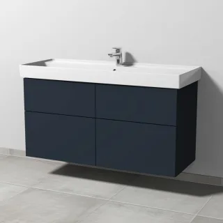 Sanipa 3way Waschtischunterbau zu Villeroy & Boch Collaro Waschtisch mit 4 Auszügen, Marine-Matt SP8381R