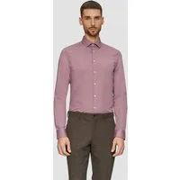 s.Oliver Langarmhemd Hemd Tailored Fit: Hemd aus Baumwollstrech mit Kentkragen