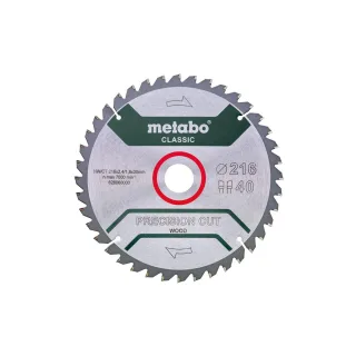Metabo Sägeblatt precision cut wood - classic WZ 5°neg / - Karton - 628060000