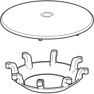 Geberit Abdeckkappe, zu Comfort Plus Badewanne 600970 und 600975, 595051000 595051000