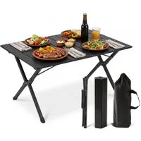 relaxdays Campingtisch klappbar, schwarz, 90x60 cm
