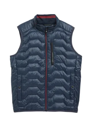 s.Oliver Red Label - Gesteppte Outdoor-Weste blau - Gr. - S