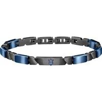 MASERATI Edelstahlarmband Maserati Herren-Armband Edelstahl, Keramik