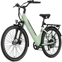 TTGO E-Bike Cityrad 26 Zoll City-E-Bike, 522 Wh, 80 km, 45 Nm, Heckmotor, 7 Gang Shimano Shimano Tourney TZ Schaltwerk, Kettenschaltung, Heckmotor, 522 Wh, (Komplettset, E-Bike inklusive Akku und Ladegerät), Für Alltag und Touren mit Federgabel, Disp