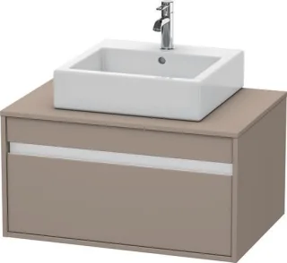Duravit Ketho Konsolenwaschtischunterbau wandhängend Basalt Matt 800x550x426 mm - KT669404343 KT669404343
