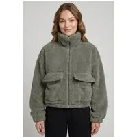 ONLY Plüschjacke ONLANNA CONTACT LIFE SOL JACKET CC OTW mit aufgesetzten Taschen, weiche Plüschqualität