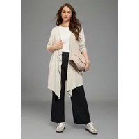 Laura Scott CURVE Strickjacke Große Größen mit Wasserfallausschnitt, aus angenehm weichem Viskose-Jersey