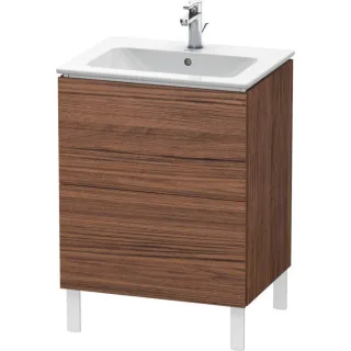 Duravit L-Cube Waschtisch-Unterschrank LC662502121 62 x 48,1 cm, nussbaum dunkel, 2 Auszüge, stehend