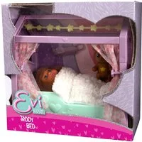 SIMBA Anziehpuppe Puppe Evi Love mit Teddy Bed Bett 105733968