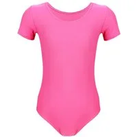 Aquarti Turnanzug Aquarti Mädchen Gymnastikanzug Kurzarm Ballett Trikot