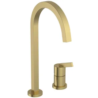 Ideal Standard 2-Loch-Küchenarmatur Gusto Ausladung 204mm eckiger Auslauf Brushed Gold, BD423A2 BD423A2