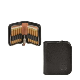 Globuli Etui 10 Schlaufen Leder schwarz 10,5x7,5cm | Sonnenleder Mendel. Ein sicherer Schutz für Ihre homöopathische Hausapotheke unterwegs.