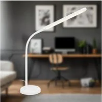 Briloner Leuchten Schreibtischlampe Tischleuchte USB-C weiß/schwarz Home Office dimmbar, LED fest integriert, 13x72,5 cm Schwarz/Weiß 6W Leselampe Büro Kinderzimmer