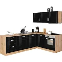 KOCHSTATION Winkelküche KS-Tinnum, mit E-Geräten, Stellbreite 240/180 cm