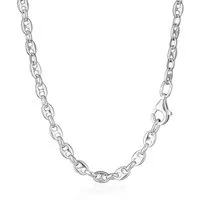 NKlaus Silberkette Halskette 65cm Kaffeebohnenkette 925 Sterling Silb (1 Stück), Made in Germany