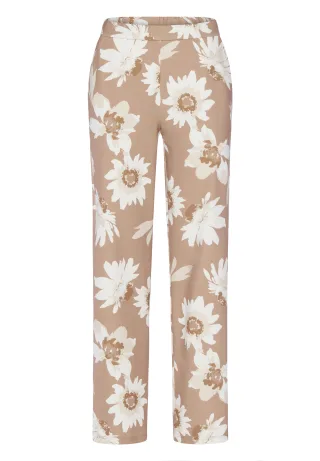 FRANK WALDER - Hosen SALTED TANGERINE mit Elastikbund affogato/ecru - Gr. - 46