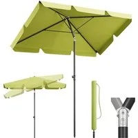 Sekey Rechteckschirm Sonnenschirm Rechteckig Balkon Balkonschirm Knickbar, LxB: 200,00x125,00 cm, UV50+ Sonnenschutz, für Terrasse