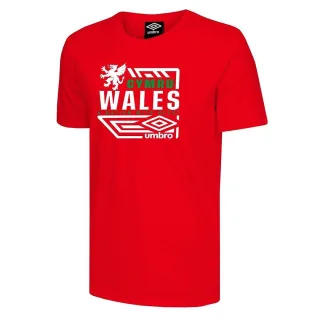 Umbro Wales Diamond Dragon Herren Red T-Shirt
