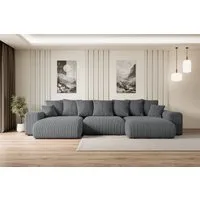 ALTDECOR Wohnlandschaft ESKAR-U, Couch mit Schlaffunktion, Wohnzimmer - Wohnlandschaft, Corner Sofa Bett Eckcouch Couch L-Form Schlafcouch Ausziehbar