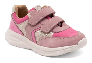 Bisgaard Sneaker "yuki glitter Weite: normal", Freizeitschuh, Mädchen Schuh mit Klett, Größenschablone zum Download