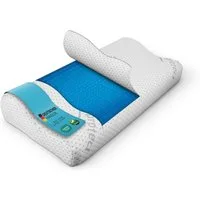 Bestlivings Nackenstützkissen "Silver-Protect" Bezug, Füllung: Polyurethan, Bezug: Polyester, Seitenschläfer, Rückenschläfer, Bauchschläfer, Memory Foam Nackenkissen (Nackenstützkissen "Gel) Viscoelastisch