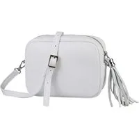 ITALYSHOP24 Schultertasche Made in Italy Damen Leder Tasche Umhängetasche CrossOver Brusttasche, PREMIUM Bodybag Handytasche Bauchtasche Gürteltasche Reise Freizeit