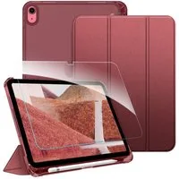 Fintie Tablet-Hülle für iPad 11 Generation 11'' 2025 (A16), iPad 10 Generation 10.9'' 2022, mit Schutzfolie-ultradünne transparente Rückseite Case mit Stifthalter