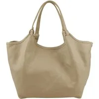 BRISE TASCHE Shopper Echtleder Schultertasche & Shopper, Echtleder, handgefertigt, abnehmbarer Schulterriemen, 3 Fächer