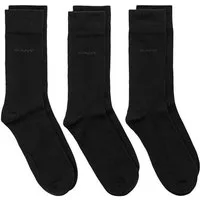 Gant Basicsocken SOFT COTTON SOCKS 3-PACK (Packung, 3-Paar, 3) mit Logodruck am Knöchel