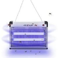 Clanmacy Ultraschall-Tierabwehr Elektrischer Insektenvernichter Mückenlampe LED mit UV-Licht, 3W/12W/30W/40W