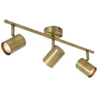 Qazqa LED Aufbaustrahler Jeana, ohne Leuchtmittel, Warmweiß, QAZQA Aufbau­spot, gu10, Bronze, Stahl, Modern