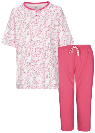 ATTENTION - Da.-Pyjama Capri blush/magenta - Gr. - 36