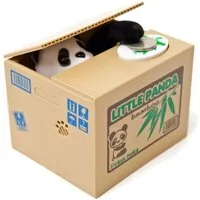 Goods+Gadgets Spardose Elektronische Panda-Spardose für Kinder – Lustiges Panda-Sparschwein, (Little Panda), Sparschwein