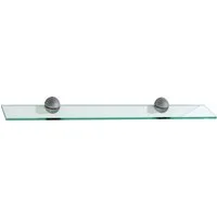 Saphir Ablageelement Quickset 955 Glasablageboden für Wand, 72 cm breit, inkl. Befestigung, Wandregal aus Glas, Ablage