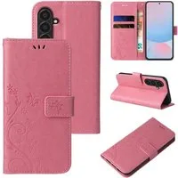 Tec-Expert Handyhülle Cover Tasche Hülle für Samsung Galaxy A56 5G 6.7 Zoll, 6.7, Klapphülle Case mit Kartenfach Fliphülle aufstellbar, Motiv Blumen