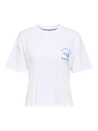 ONLY - ONLBONE S/S DINING TO BOX JRS Bright White - Gr. - M