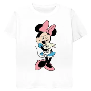 Disney - "Minnie Mouse Bunny Hug" T-Shirt für Mädchen (Weiß)