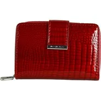 Jennifer Jones Geldbörse Jennifer Jones Damen Börse RFID Blocker (Portemonnaie, Portemonnaie), Damen Portemonnaie Echtleder Größe ca. 12cm, rot