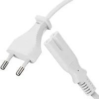 conecto conecto Strom-Kabel, Euro-Stecker gerade auf C7 IEC-Buchse gerade, Stromkabel, (200 cm)