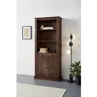 OTTO home Bücherregal Liotta, mit 3 verstellbare Einlegeböden, 1 Schubkasten, massives Kiefernholz