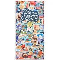 Legami Handfächer Strandtuch Travel Stickers - Beach Towel