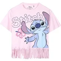 Cerdá T-Shirt Disney Lilo & Stitch Mädchen Shirt mit Fransen aus Jersey Gr. 116 - 158 cm