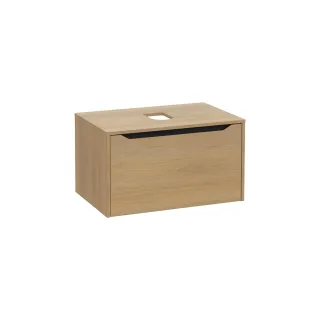 VitrA New Integra Square Waschtischunterschrank (Aufsatzwaschtisch) mit 1 Vollauszug 76 Gold,80276 80276