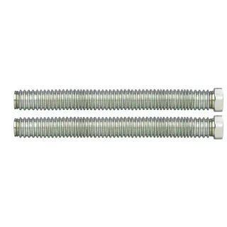 BWT Trinkwasser-Anschluss-Set 11876 DN 50, 2 Edelstahlwellrohrschläuche, 800 mm lang