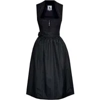 Alpenmärchen Dirndl Midi Dirndl Miranda in schwarz - ALM1066