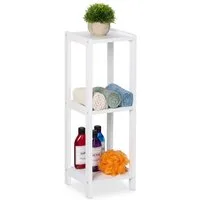 relaxdays Standregal Kleines Standregal mit 3 Ablagen