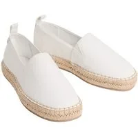 Calvin Klein OBLIQUE ESPADRILLE CANVAS Espadrille Slipper, Flats, Mokassin, Schlupfschuh mit Bastumrahmung