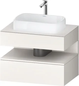 Duravit Qatego Konsolenwaschtischunterbau wandhängend Weiß Supermatt 800x550x600 mm - QA473008484000 QA4730084840000